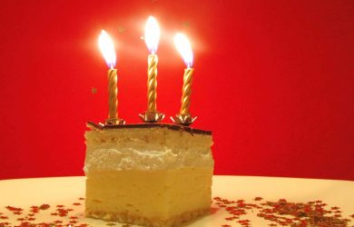 This image has an empty alt attribute; its file name is birthday_cake-390x250.jpg